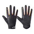 Miniatyrbild 1 av 6: Mesh Cykelhandskar Hel Finger Sommar Herr Dam Cykelhandskar Lång Mtb Pekskärm Andningsbara Racing Cykelhandskar Tillbehör black orange M