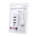 Miniatyrbillede 2 af 4: Hvid USB-port Multiplikator X3