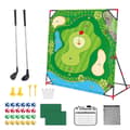 Battle Golf Ferdighetsspill Golf TreningsmatteKompatibel med Golfere, Interaktivt Putting Matte Sett A