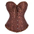 Miniatyrbillede 7 af 10: Europæisk og amerikansk palads brystbinding brudekjole sexet taljebinding mavebinding vest taljebinding korset MJ51 sort sort black 6XL