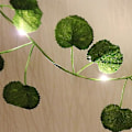Miniatyrbillede 1 af 2: 2m 20 Led Fairy Rattan Lampe Begonia Blad Lys Kæde Guirlande Til Bryllupsfest