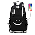 Miniatyrbild 3 av 4: Anime Assassination Classroom Luminous USB Ryggsäck Skolväskor USB Port Väskor Laptop Skola Resa Flickor Pojkar Ryggsäck Mochila Gåva Style 2