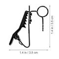 Miniatyrbillede 2 af 4: 10 stk. mikrofonclips i jern, mikrofon lavalier clip, mikrofon revers clip tilbehør