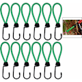 Miniatyrbilde 1 av 5: 12 stk. Presenningspenner Presenningspenner Elastiske Campingspenner med krok Elastisk stropp for presenninger