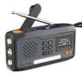 Miniatyrbild 1 av 7: NOAA/DAB/FM Radio Nödradio Bärbar Solradiomottagare Handvev Dynamo Utomhus Bluetooth-högtalare med LED-ficklampa Black