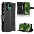 Diamanttextur Läder Telefonfodral För Fairphone 6 Black