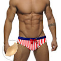 Miniatyrbild 1 av 5: Badkläder Herr Kalsonger | Badshorts Herr | Herr Badbyxor | Herr Låg Midja Trunk C2 red with pad L