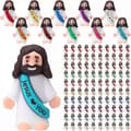25/100 st Mini Jesusfigurer Jesus Älskar Dig Jesusleksaker Små Jes-kl 100PCS