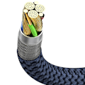 Miniatyrbillede 5 af 5: 2-i-1 Type-c Bil Audio Kabel 1 Split 2 Type C Til Usb A 3.5mm Aux Ledningslinje