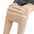 Miniatyrbild 1 av 5: Vinterleggings för kvinnor, varma leggings, enfärgade sammetsleggings, leggings med hög midja, stretchiga leggings, dropshipping, Skin Skin Skin S
