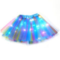 Miniatyrbillede 1 af 2: Lysende LED Tutu Nederdel Til Piger 2-12 År, Elastisk 3-Lags Lys Prinsesse LED Danse Nederdel