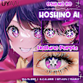 Miniatyrbild 1 av 4: Uyaai Cosplay Anime Färgade Kontaktlinser För Oshi No Ko Ai Ai Hoshino Rubi Ruby Akuamarin Kana Lila Linser Röda Linser Rosa Linser