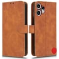 För Nothing CMF Phone 2 Pro Läderfodral - Slimmad Skinnkänsla Anti-Fall Plånboksfodral Brown