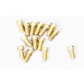 Miniatyrbilde 3 av 3: 100 stk/lot M1.2/m1.6/m2/m2.5/m3 H70 Messing Slisset Flat Hode Skrue Kobber Elektroniske Maskinskruer Maskinvaretilbehør