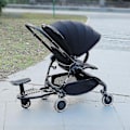 Miniatyrbilde 2 av 5: Universal 2-i-1 ståbrett for barnevogn med avtakbart sete Second Child Artefact Child Rider Stroller A