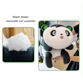 Miniatyrbild 3 av 4: Panda Plyschleksak Med Söt Djurleksak i Q-version Sovkudde Leksak För Barn