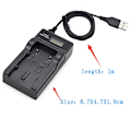 Miniatyrbillede 3 af 5: Usb Batterioplader Kompatibel Jvc Gz-mg630aek Everio Gz-ms100 Ms120 Hdd Camcorder