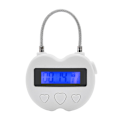 Miniatyrbild 1 av 5: Smart Time Lock LCD-display, Multifunktionell Elektronisk Timer, Vattentät USB Laddningsbar Tillfällig Timer Hänglås