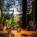 Miniatyrbillede 2 af 5: Bord Skrivebordslampe Led Berørings Dæmpbar Trådløs Soveværelse Natlampe Black