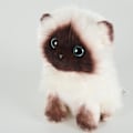 Miniatyrbild 2 av 4: 3D Simulationsdocka Katt Leksak Stereoskopisk Plyschkudde Docka Gåva Till Flicka Kvinnor Älskare Flickvän 20cm