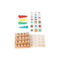 Miniatyrbillede 1 af 5: Montessori Pædagogisk Legetøj Træpuslespil Læringsstil til Børn 3ForStacking3 Colourful