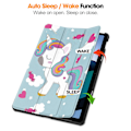 Pikkukuva 3 / 5: Xiaomi Redmi Pad SE:lle suunniteltu PU-nahkainen tabletin suojakotelo, kuvioitu, kolmiosa-telineellä