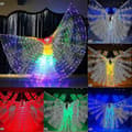 Miniatyrbillede 2 af 4: Multi-farvede LED-lys til engle-dansevinger til voksne og børns optræden Multicolor