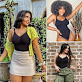 Miniatyrbillede 4 af 5: Body til kvinder Tummy Control shapewear sømløs skulpterende Thong Body shaper Linne sort sort black black S