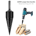 Miniatyrbillede 1 af 5: Indrial Bit C Hex Skaft Log Splitter Skrue Splitning 32mm 38mm