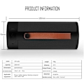 Miniatyrbild 3 av 5: Trådlös Bluetooth 5.0 högtalare för utomhusbruk, subwoofer, multifunktionell bärbar musikspelare, stereohögtalare, minihögtalare | (svart)