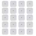 Miniatyrbillede 1 af 5: REMAKE 5 x 5 cm 20 stk. selvklæbende TENS plader passer til Beurer TENS enhed plader erstatning TENS elektroder genanvendelige