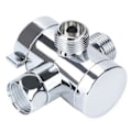 Miniatyrbillede 3 af 5: 3-vejs T-adapter Badekar Bruser Blandingsbatteri Omskifterventil Connector