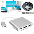 Pikkukuva 5 / 5: USB C -sovitin HDMI+USB 3.0+PD Hub 4K MacBook 3 in 1, JL1754