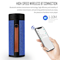 Miniatyrbild 5 av 5: Trådlös Bluetooth 5.0 högtalare för utomhusbruk, subwoofer, multifunktionell bärbar musikspelare, stereohögtalare, minihögtalare | (svart)