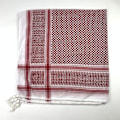 Miniatyrbillede 3 af 4: Palæstina tørklæde Arafat Hatta bredt med kvaster Shemagh Keffiyeh Arabiske Unisex Tørklæder MED Goft taske