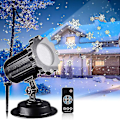 Miniatyrbild 1 av 5: Jul Snöflinga Projektor Lampor Väderbeständiga LED Snöfall Lampor Utomhus Uteplats Trädgård Dekorativ Belysning För Jul Without Remote Control US PLUG