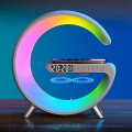 Miniatyrbild 2 av 4: Intelligent Atmosfär LED Bluetooth Högtalare Sänglampa Smart Trådlös Laddare Black