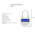 Miniatyrbild 2 av 5: Smart Time Lock LCD-display, Multifunktionell Elektronisk Timer, Vattentät USB Laddningsbar Tillfällig Timer Hänglås