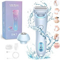 Miniatyrbillede 1 af 7: Glide Pro 3.0 Barbermaskine, Dusk Barbermaskine til Kvinder, Dusk Glide Pro 3.0 Shaver, Duskofficial - 2 i 1 Elektrisk Silk Glide Pro Shaver, Smertefri Hårfjerning blå
