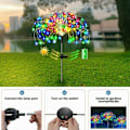 Miniatyrbillede 2 af 6: LED Solar Fyrværkeri Lyskæder Udendørs Vandtæt Plæne Gangsti Havelamper Til Terrasse Gårdhave Fest Jule Bryllupsdekoration 120 LED-8 Modes White