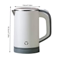 Miniatyrbillede 4 af 4: 0,8 l elkedel med automatisk slukning og tørkogningsbeskyttelse, BPA-fri til te og kaffe