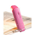 Miniatyrbillede 1 af 5: Boglampe med klemme, USB genopladelig klemmelampe til læsning i sengen, 3 justerbare lysstyrkeniveauer, varm hvid læselampe pink