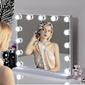 Miniatyrbild 2 av 3: 52x42cm Sminkbord med 12 LED-lampor Newway (endast lampa)_bd -1214-64