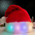 Miniatyrbild 2 av 6: 1 st LED Julhatt Lysande Mössa Tomtehatt Snögubbe Älg Julhatt För Vuxen Barn Nyårsdekoration Navidad Julklapp Warm light
