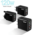 Miniatyrbillede 4 af 5: USB-C 120W PD Oplader Type C Strømadapter Til Telefon Samsung