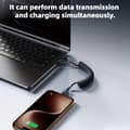Miniatyrbilde 8 av 10: USB A til Type-C Superrask Ladekabel | 1/2 Meter, Nylonflettet Black 2M=6.6FT