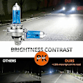 Miniatyrbillede 4 af 5: 10x H7 100w 8500k Xenon Hvidt Forlygte Effekt Hid Pærer 12v Bil Auto Pærer Lamper
