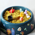 Pikkukuva 3 / 5: Pienoiskaluste lelu nukkekoti DIY koristelutarvikkeet mini simulointi aaltoallas Wave pool ball (yellow)