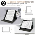 Miniatyrbild 4 av 5: Kobo Elipsa Fodral 360 Graders Rotation Ställ - Svart