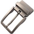 Miniatyrbillede 1 af 4: Metal Reversibel Spænde til Udskiftning Antik Rektangulær Nålspænde (Mat Pistolfarve) A